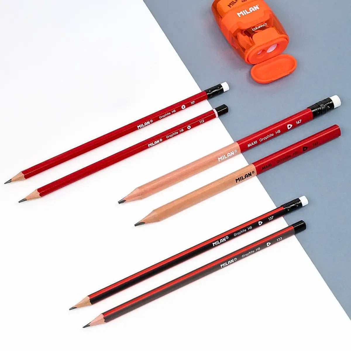 Milan Triangular MAXI HB Graphite Pencil (Set Of 12)