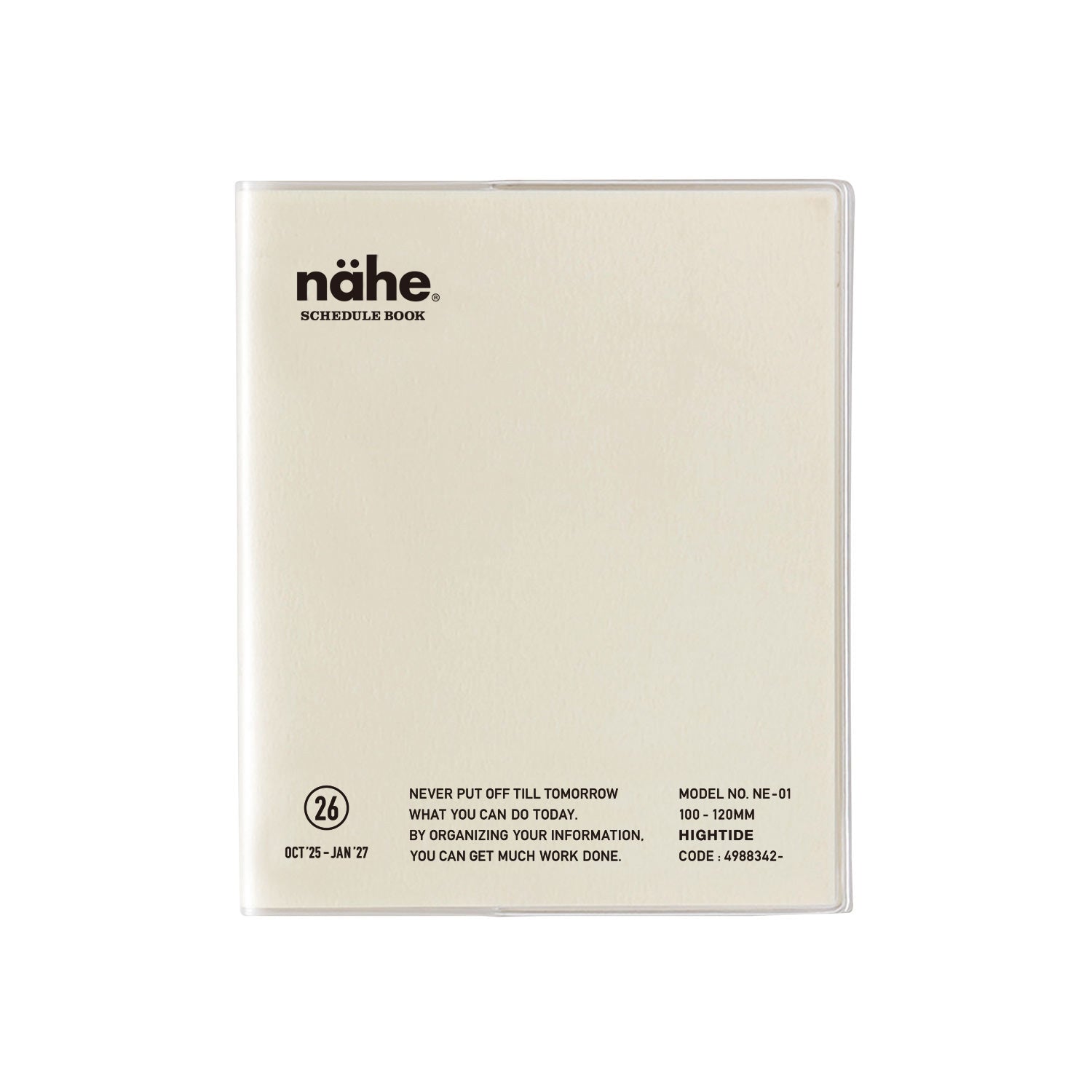 Hightide 2026 Nähe Square Monthly Planner