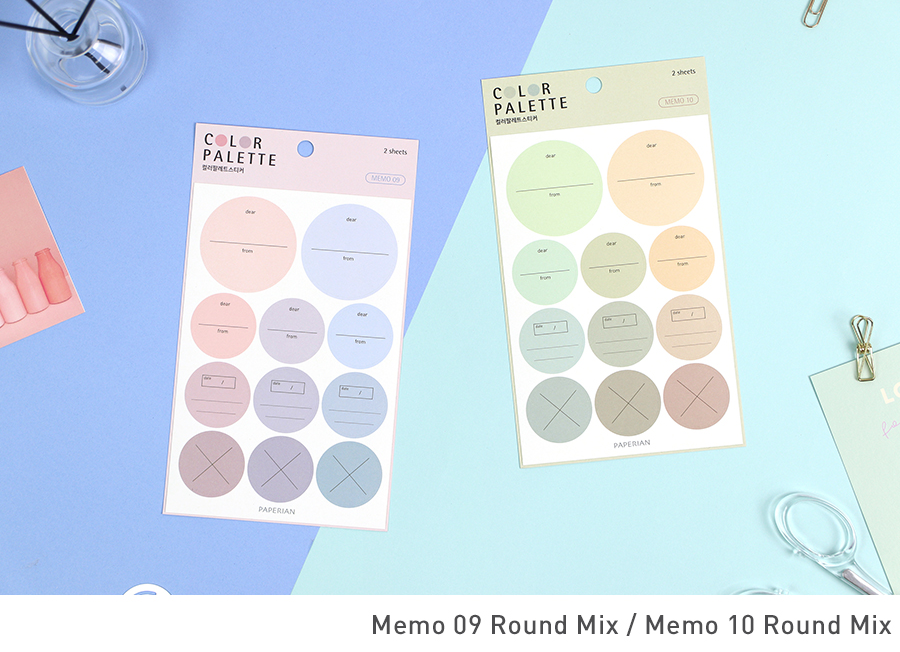 Paperian Colour Palette Stickers - Memo