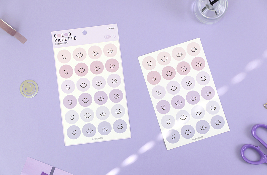 Paperian Colour Palette Stickers - Smile