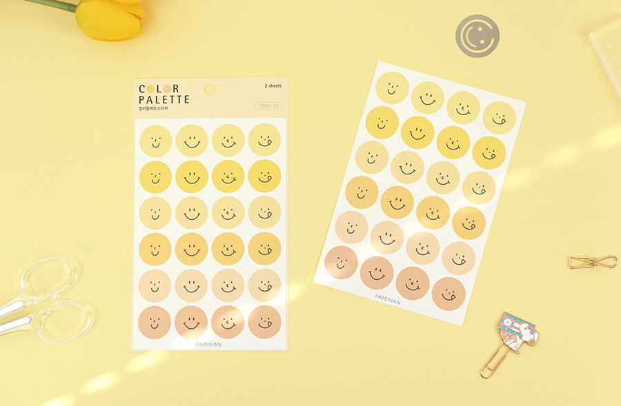 Paperian Colour Palette Stickers - Smile