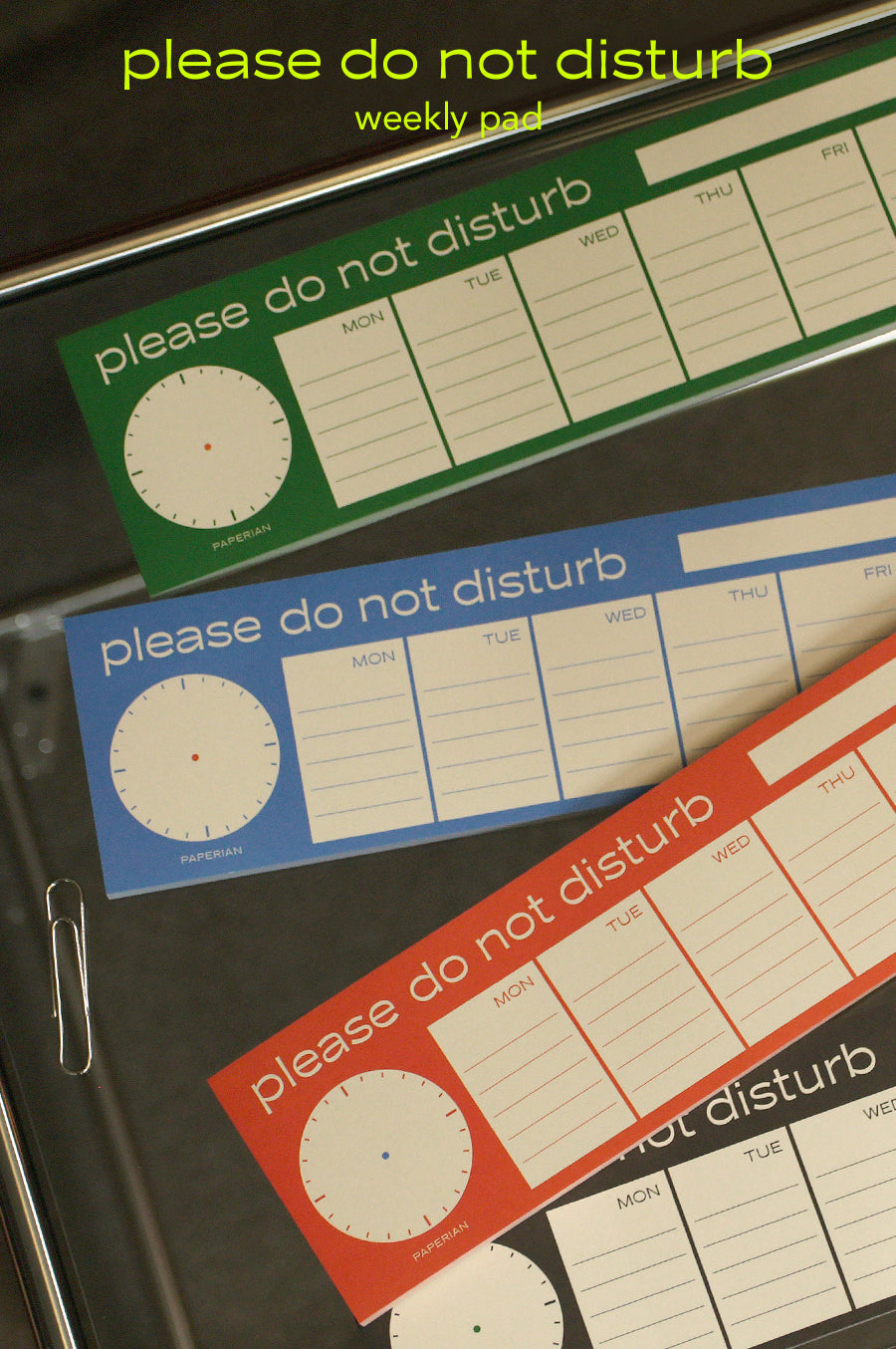 Paperian Do Not Disturb Memopad Weekly Pad