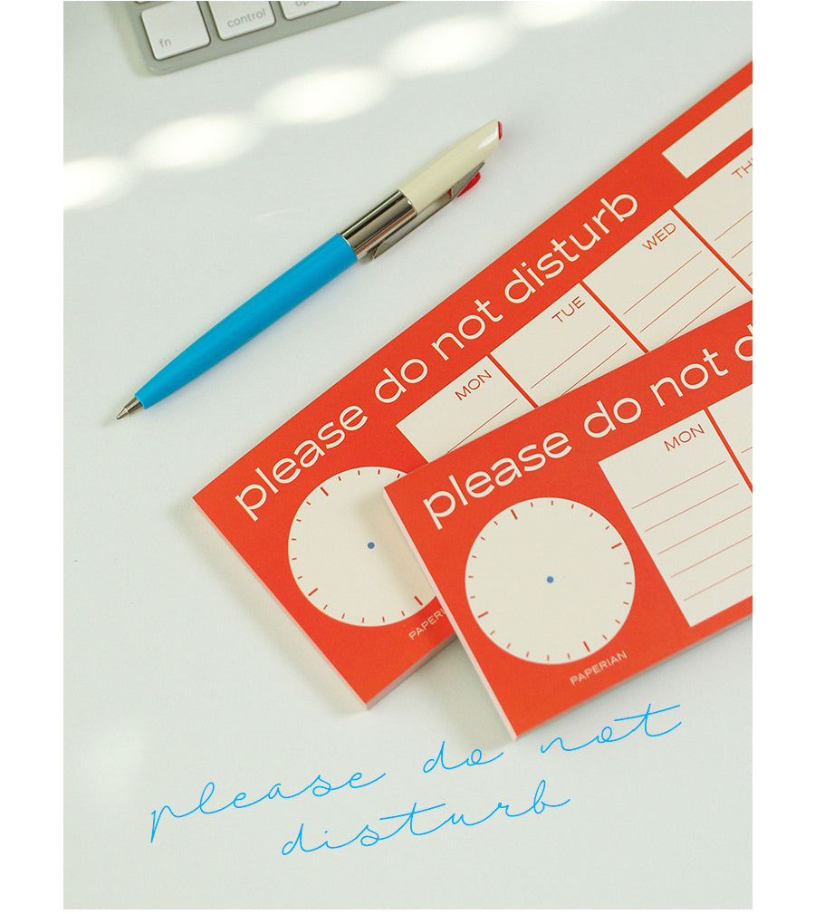 Paperian Do Not Disturb Memopad Weekly Pad