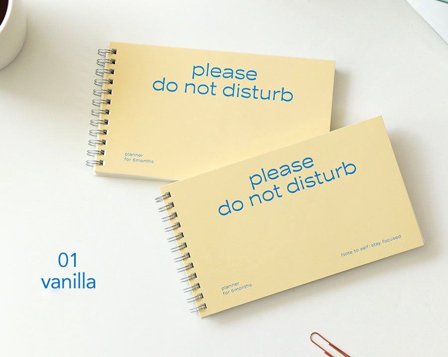 Paperian Do Not Disturb 6 Month Planner