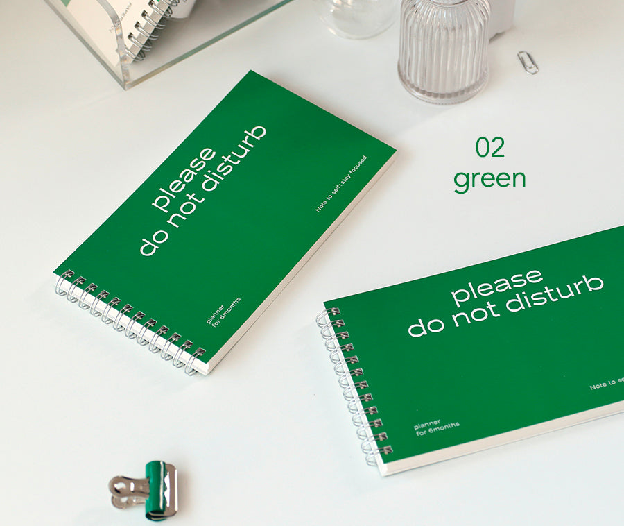 Paperian Do Not Disturb 6 Month Planner