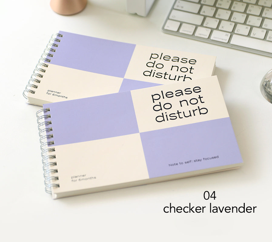 Paperian Do Not Disturb 6 Month Planner