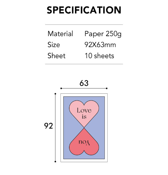 Paperian Kind Message Card Set (10 Cards)