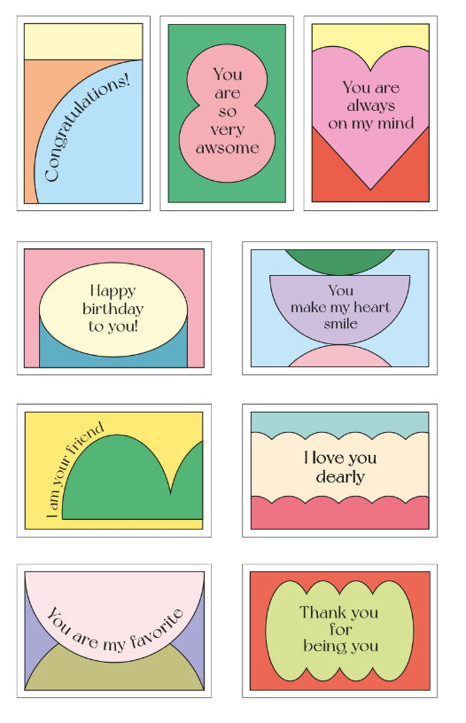 Paperian Kind Message Card Set (10 Cards)