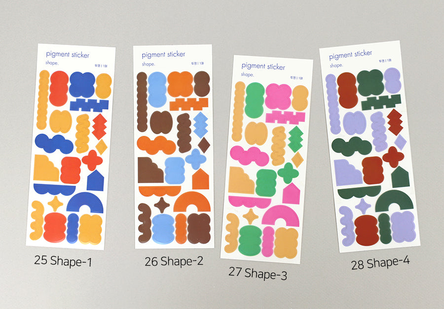 Paperian Pigment Sticker Transparent (Various Designs)