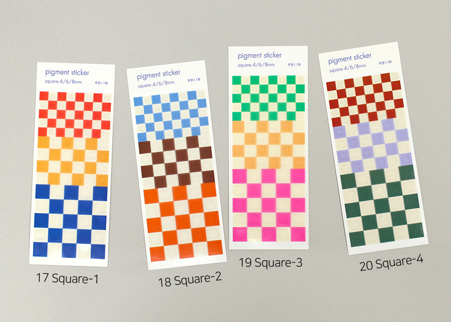 Paperian Pigment Sticker Transparent (Various Designs)