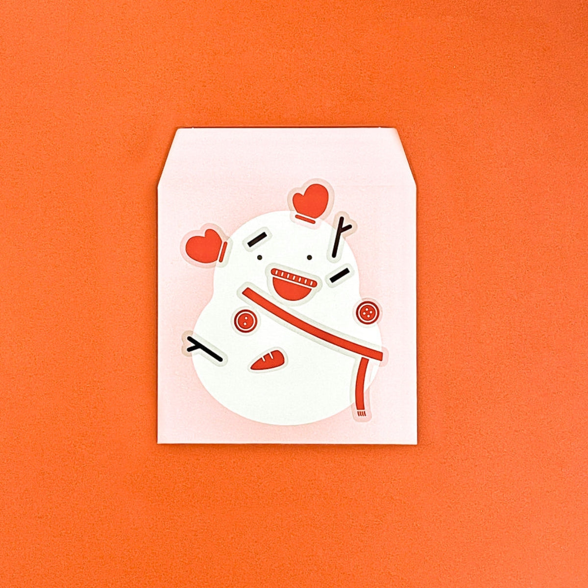 Sikigu Emboss Pochi Fukuwarai Gift Envelope with Sticker
