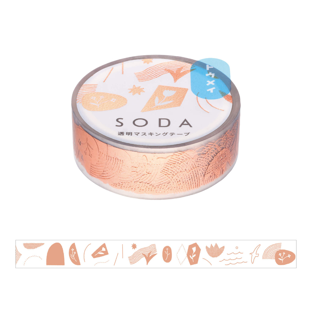 KING JIM SODA Foil Masking Tape (15mm)