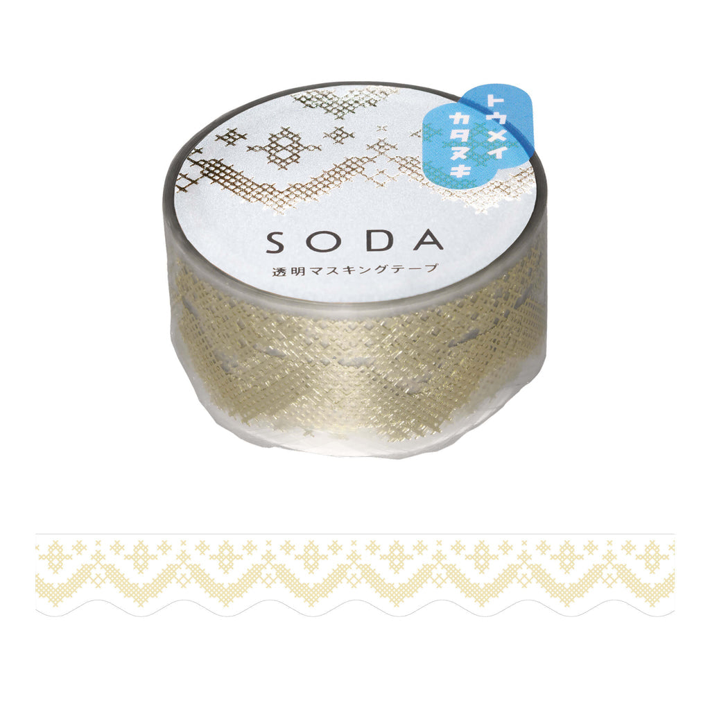 KING JIM SODA Foil & Die-Cut Masking Tape (20mm)