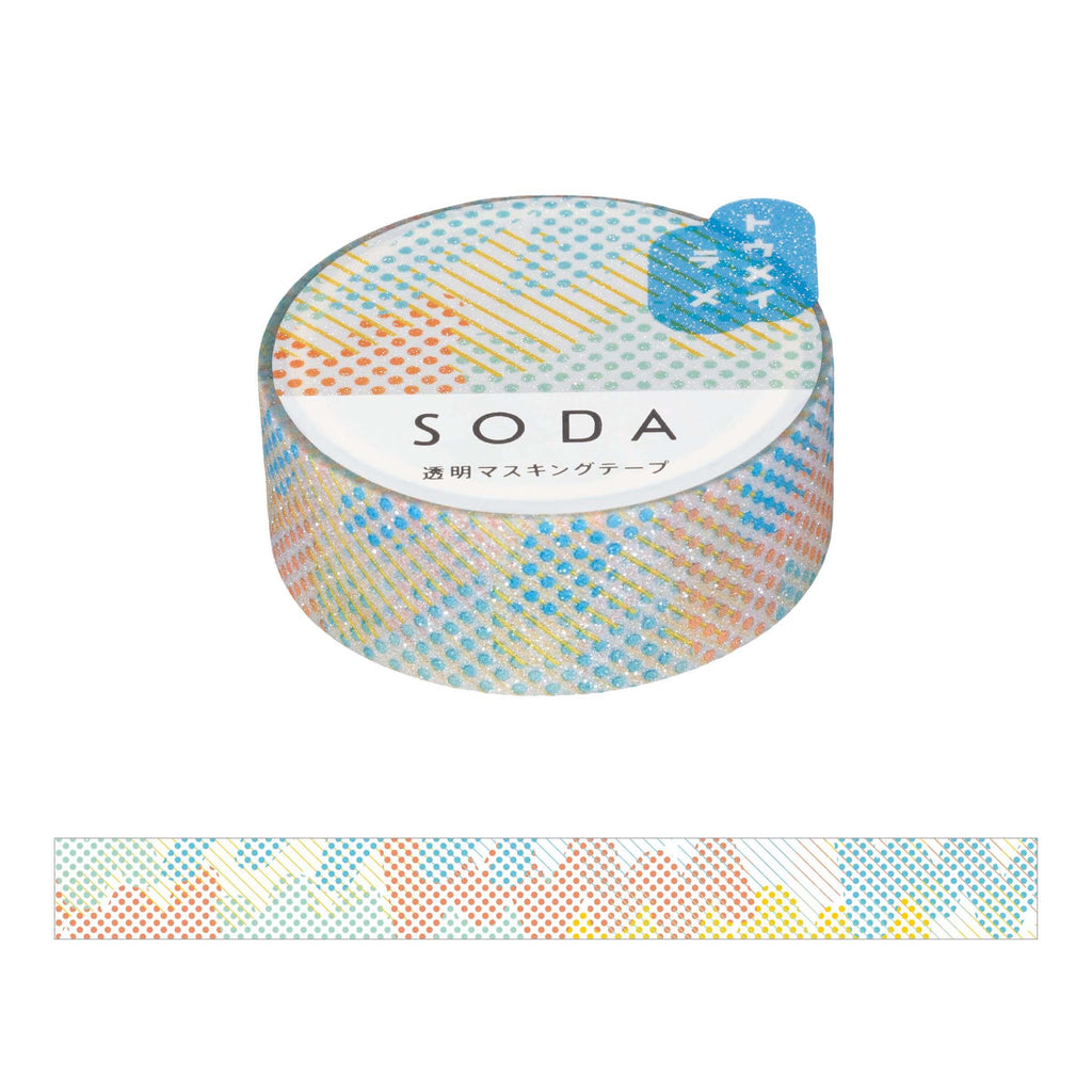KING JIM SODA Glitter Masking Tape - (15mm)