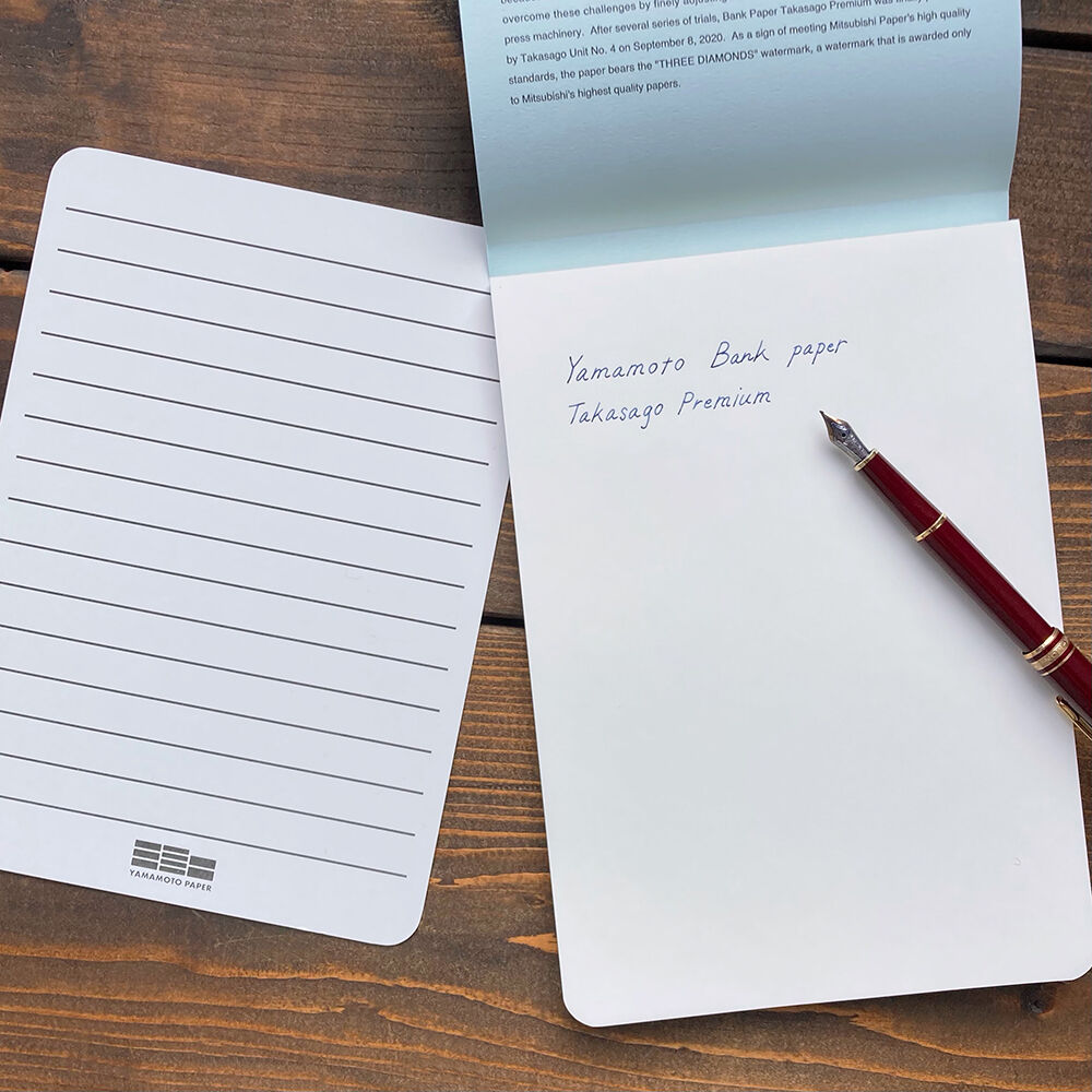 Yamamoto Paper Writing Pad A5 Takasago Premium Bank Paper
