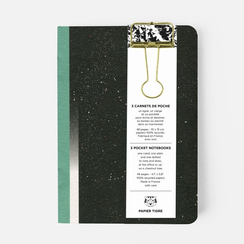 Papier Tigre Hubble Notebooks (A6, Mixed) - Set of 3