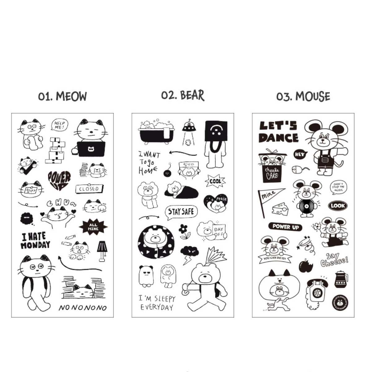 Iconic Line Drawing Planner Stickers