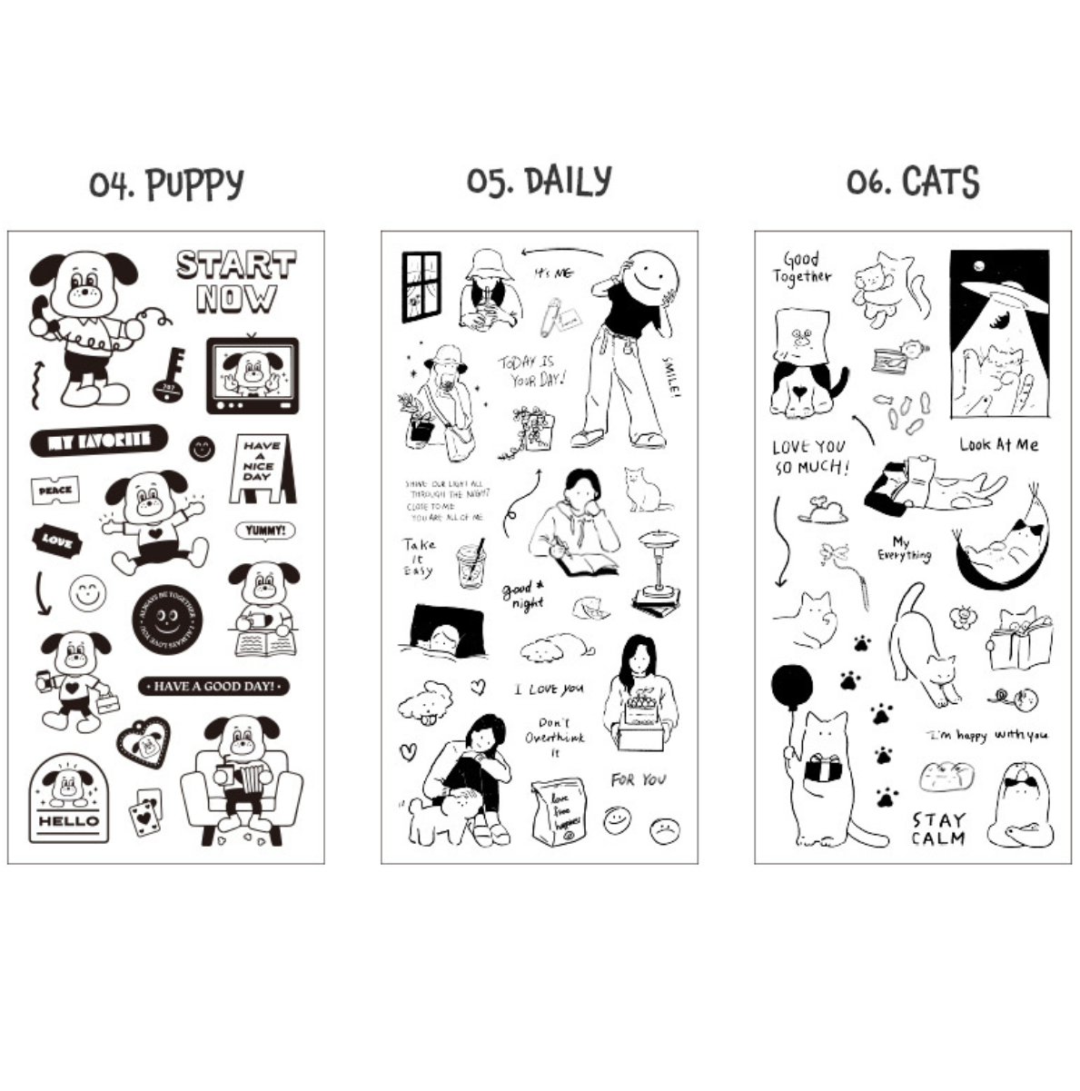 Iconic Line Drawing Planner Stickers