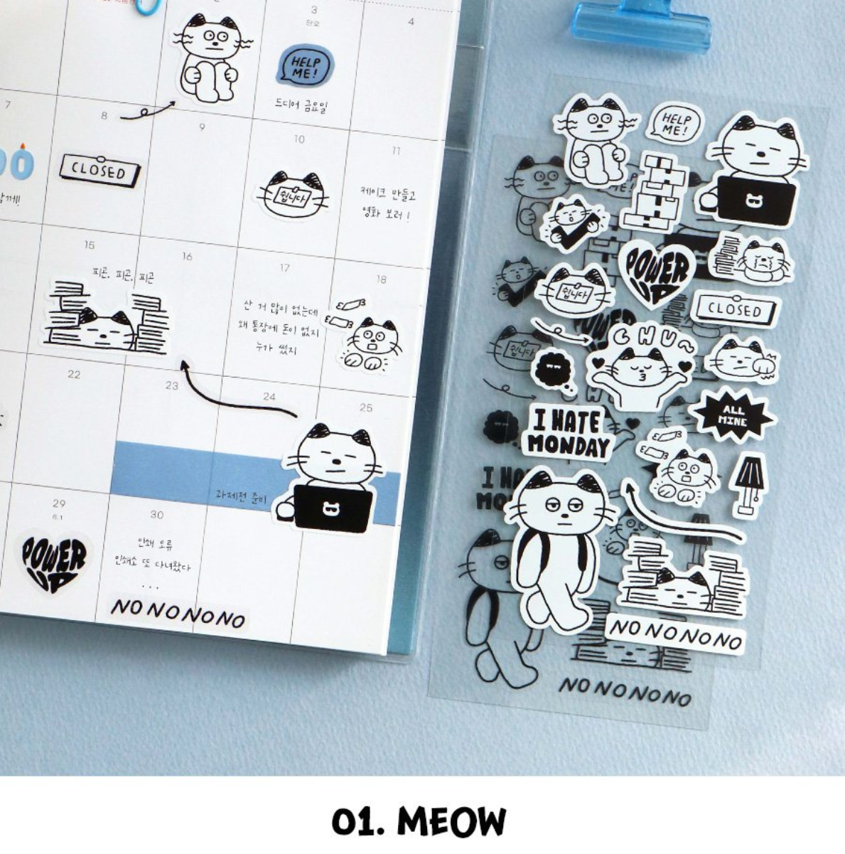 Iconic Line Drawing Planner Stickers