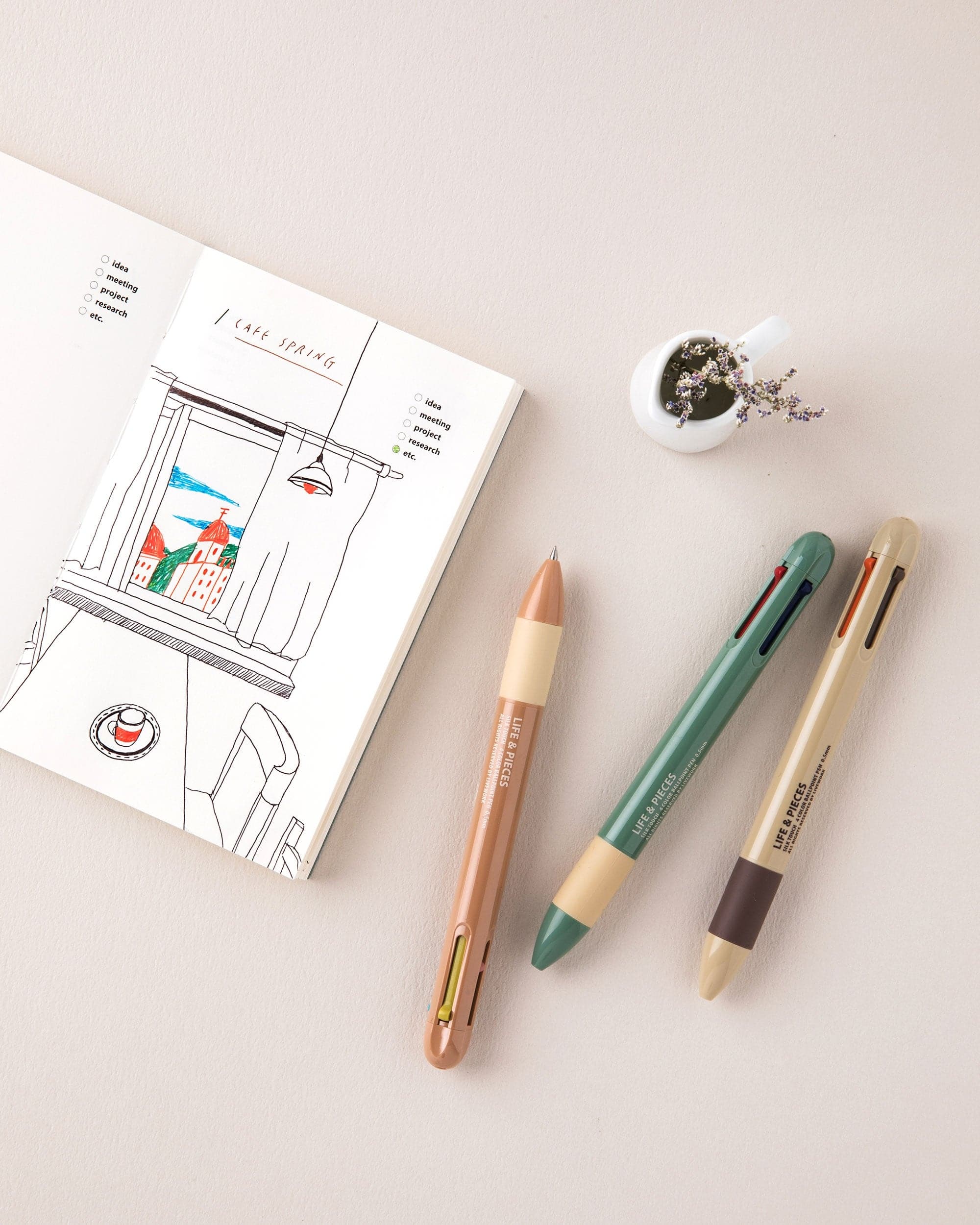Livework LIFE & PIECES 4COLOR Ballpoint Pen