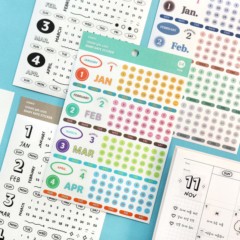 Iconic Dated Planner Stickers