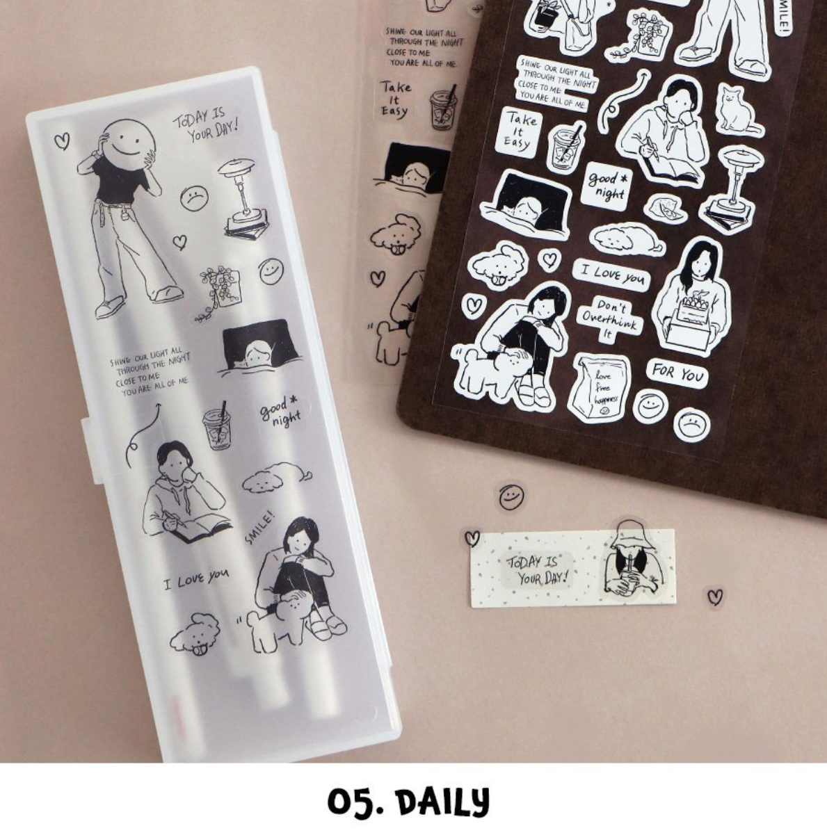 Iconic Line Drawing Planner Stickers