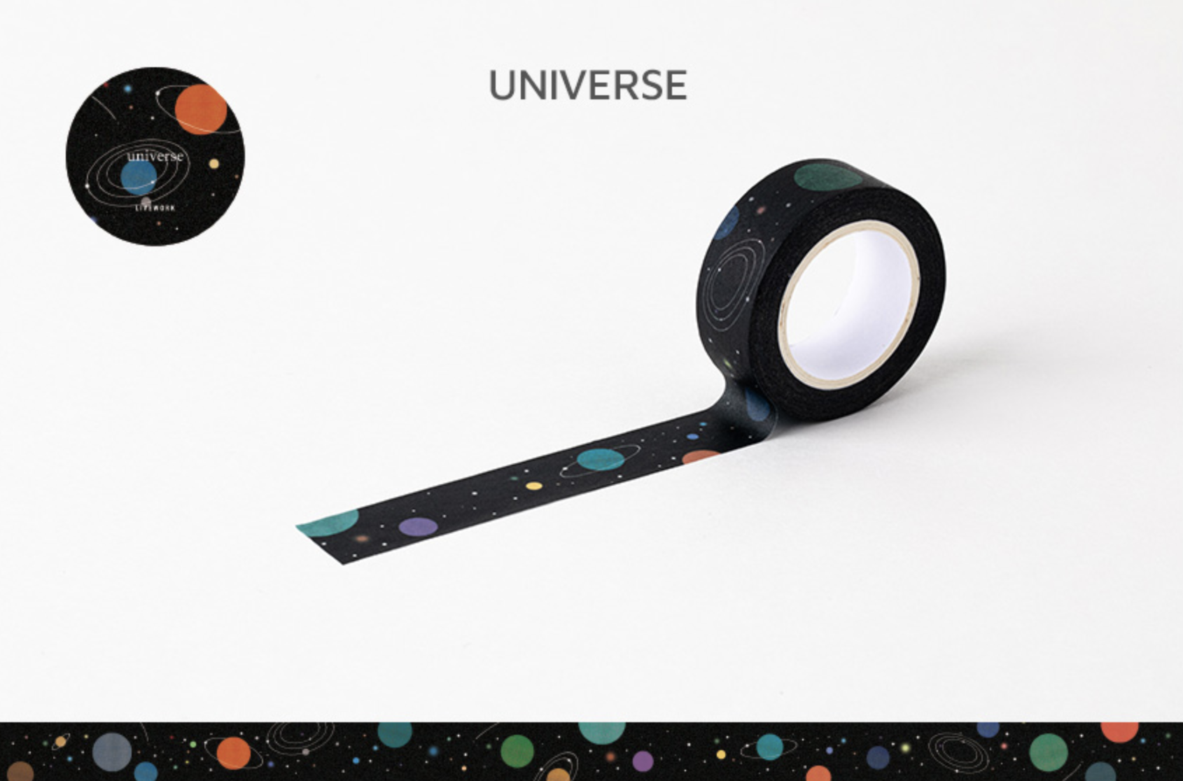 LIVEWORK LIFE & PIECES PAPER TAPE - 15MM - Universe