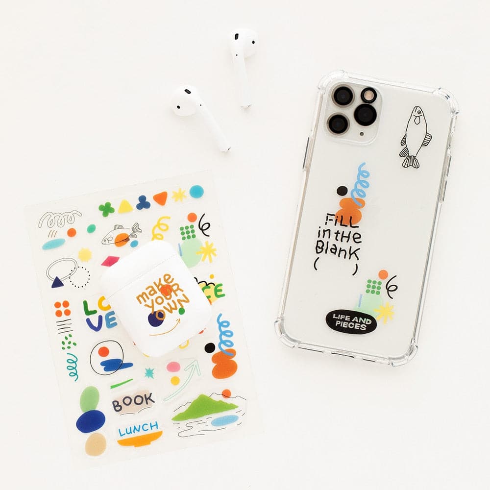 Livework Life & Pieces Sticker Collection, Clear Sheet