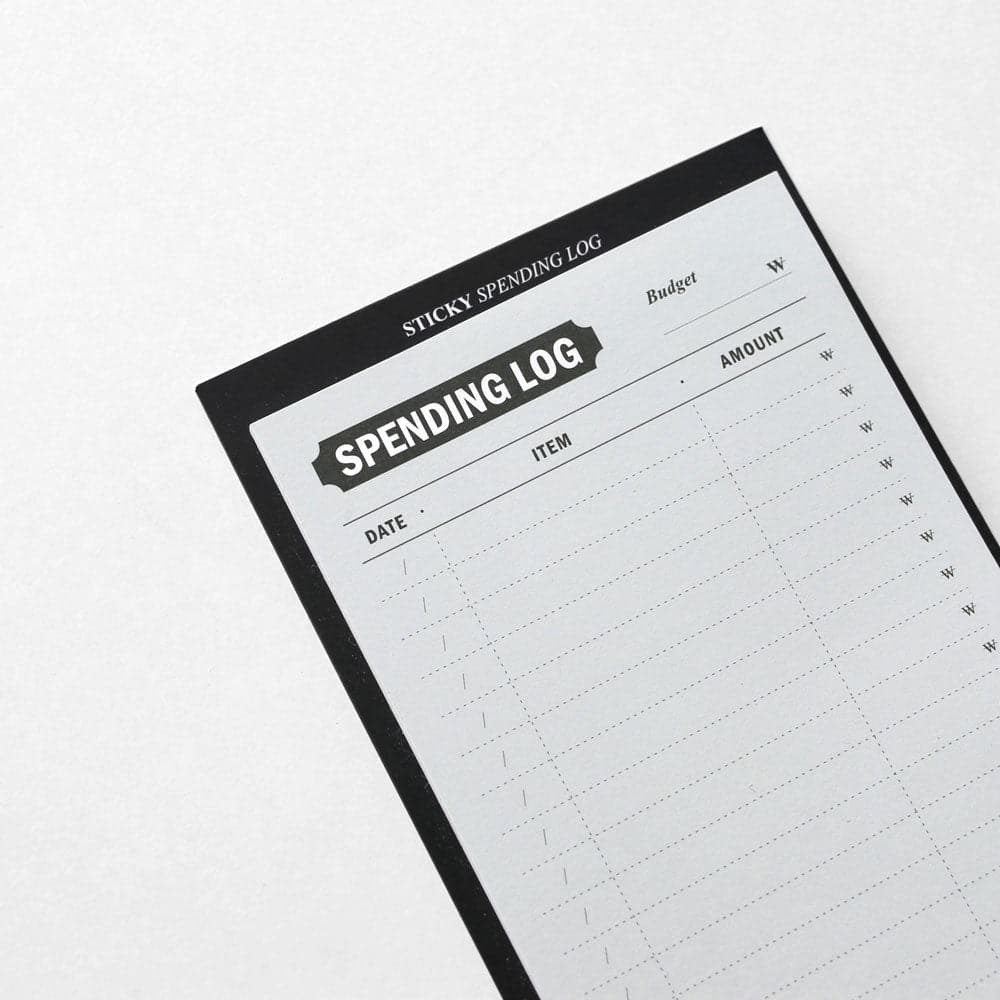 Iconic Sticky Pad - Spending Log