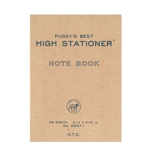 Hightide Puggy's Paperback Pocket Notebook