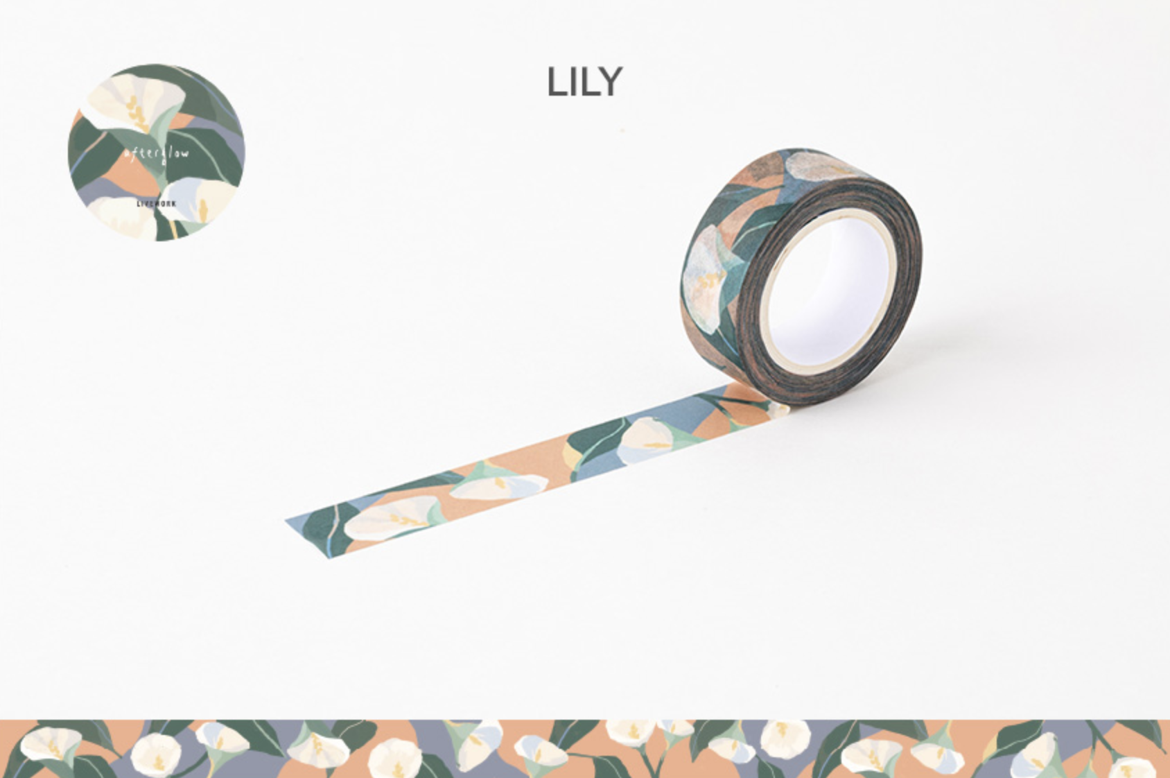 LIVEWORK Afterglow PAPER TAPE - 15MM - Lily