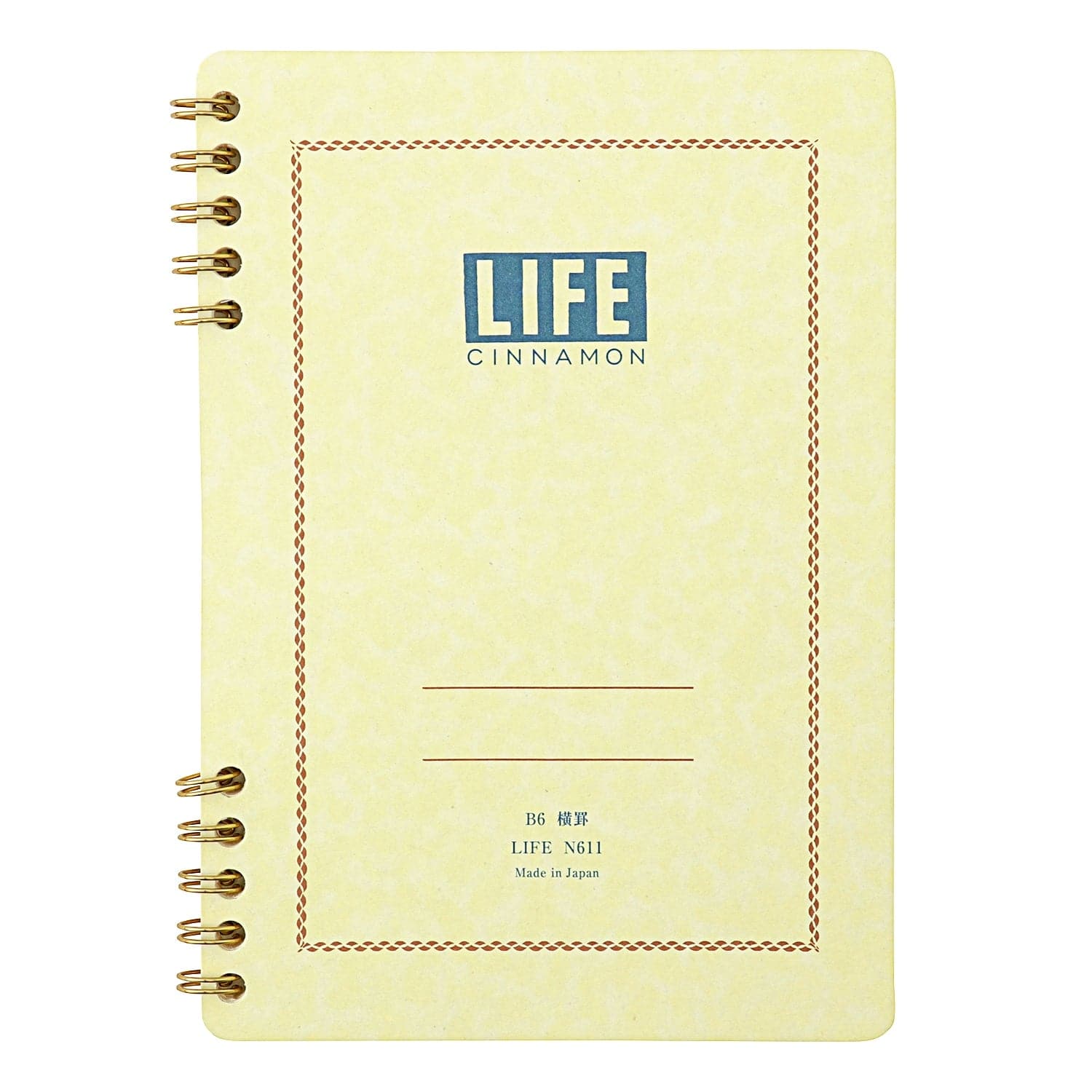 Life Cinnamon Notebook, Lined, B6