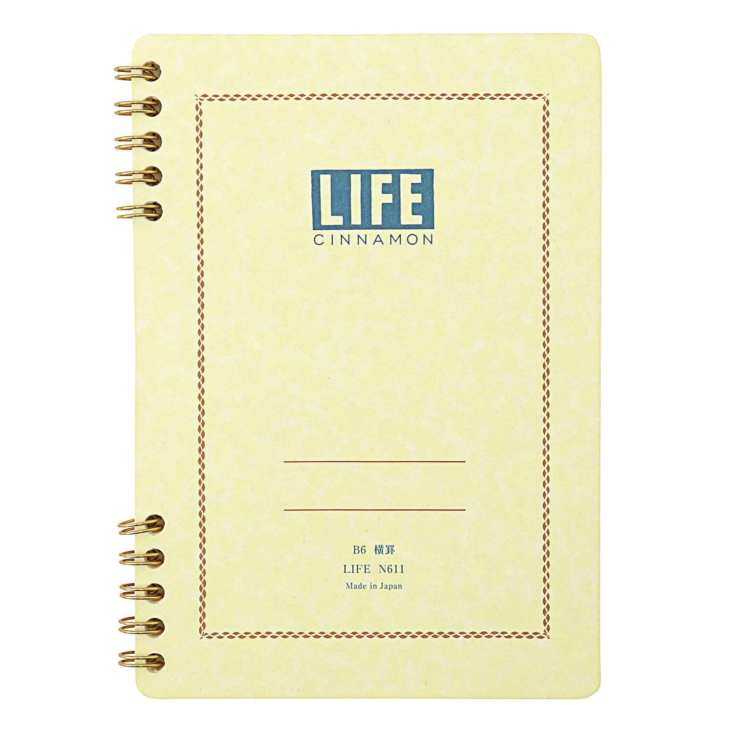 Life Cinnamon Notebook, Lined, B6