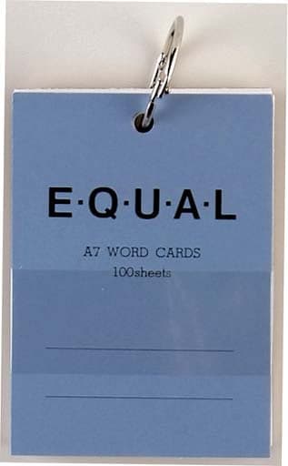 Life Word Card 'Equal' -- A7 Plain