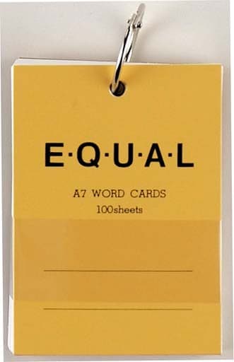 Life Word Card 'Equal' -- A7 Plain