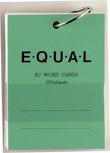 Life Word Card 'Equal' -- A7 Plain