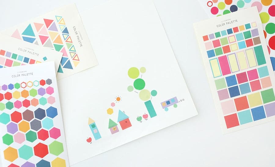 Livework Color Palette Stickers - Heart