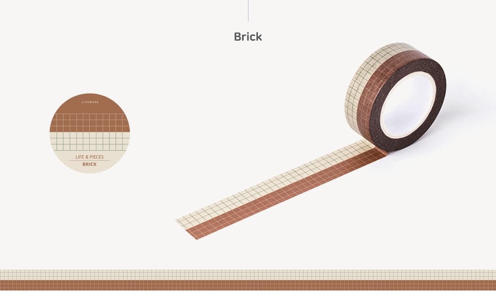 Livework Life & Pieces Masking Tape - Brick