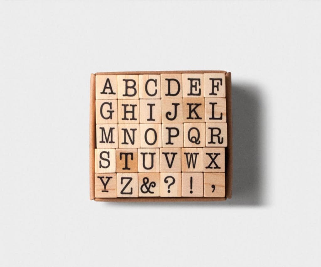 Tools to Live By - Capital Letters Alphabet Stamp Set