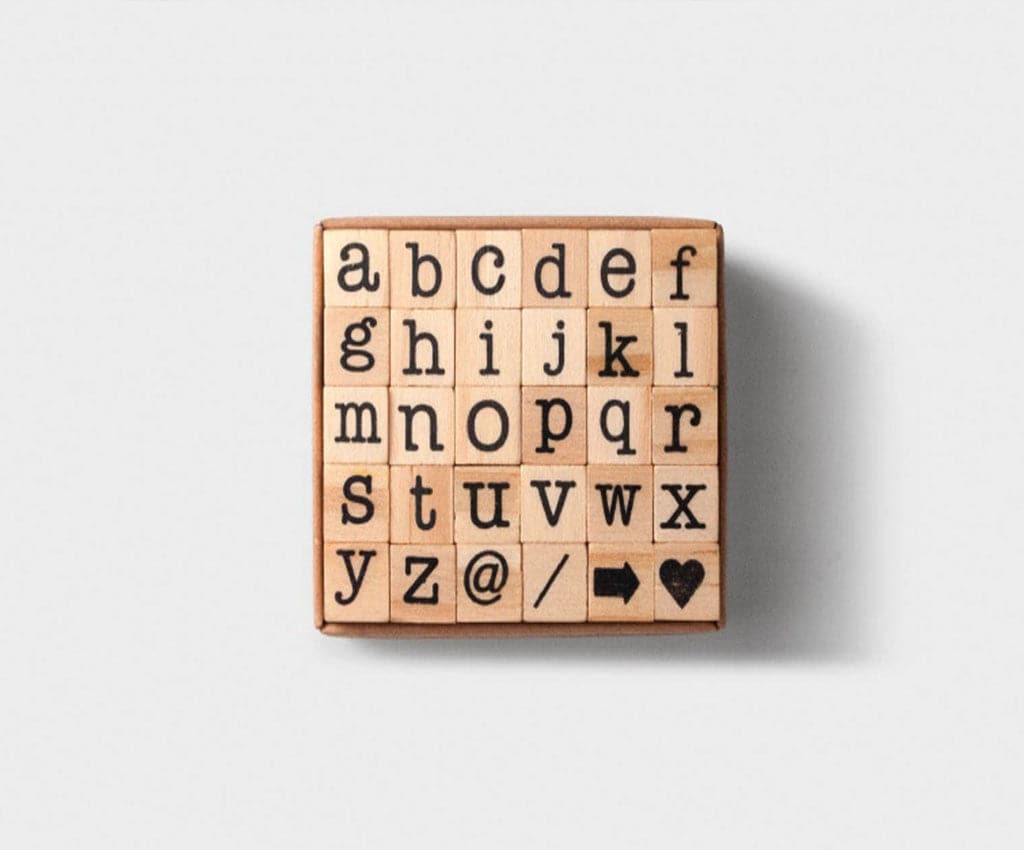 Tools to Live By - Small Letters Alphabet Stamp Set