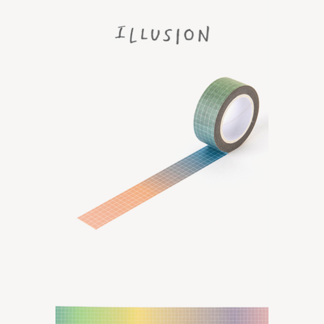 Livework Life & Pieces Paper Tape - 15mm - Illusion