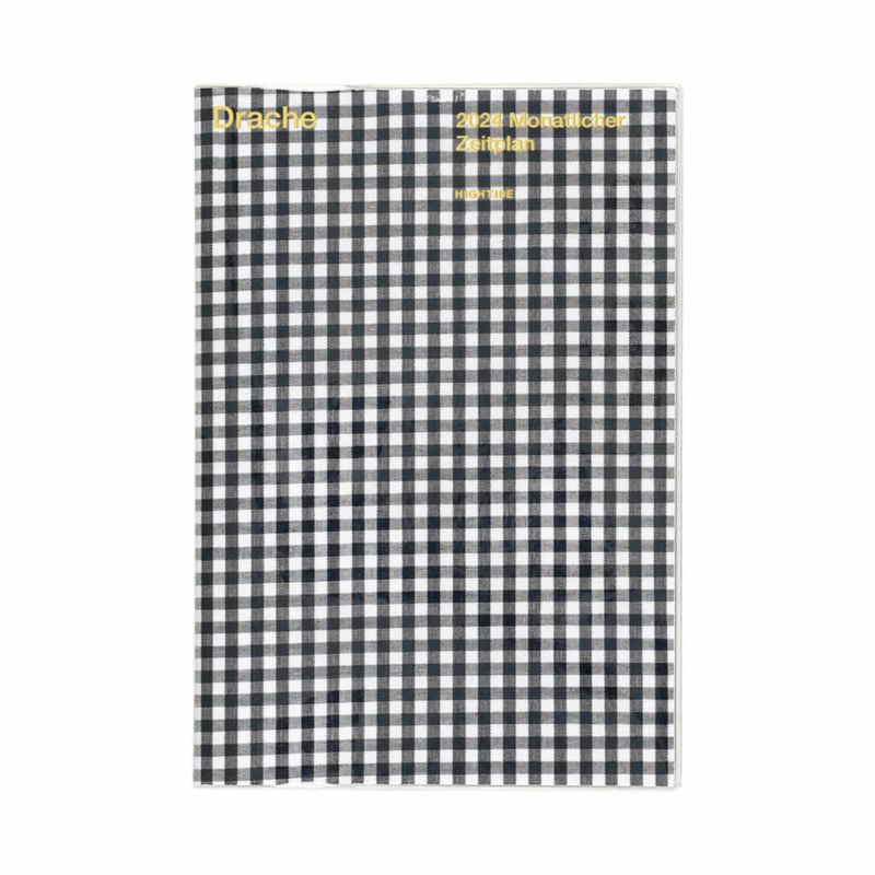 Hightide 2024 Gingham Monthly Diary [B6]