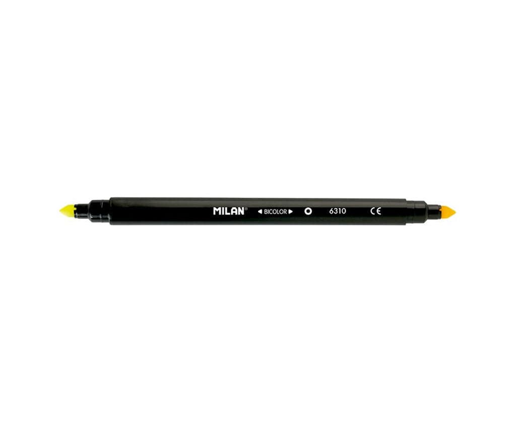 Milan Water-Based Bicolor Fibrepens (Pack of 10)