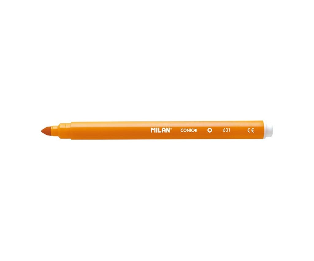 MILAN 631 Fibre Tip Markers – Set of 50 (Conic Tip)