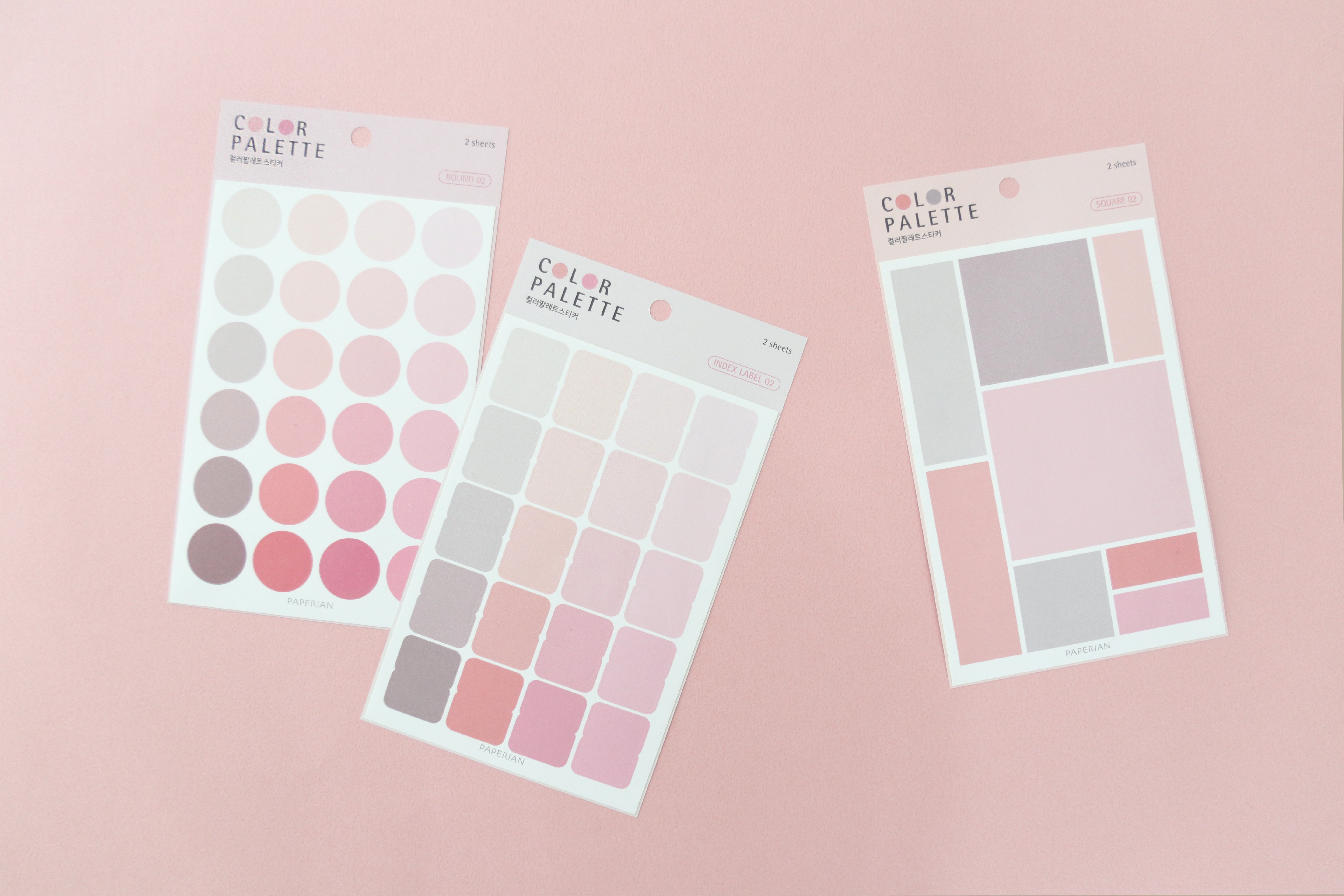 Paperian Colour Palette Stickers - Index