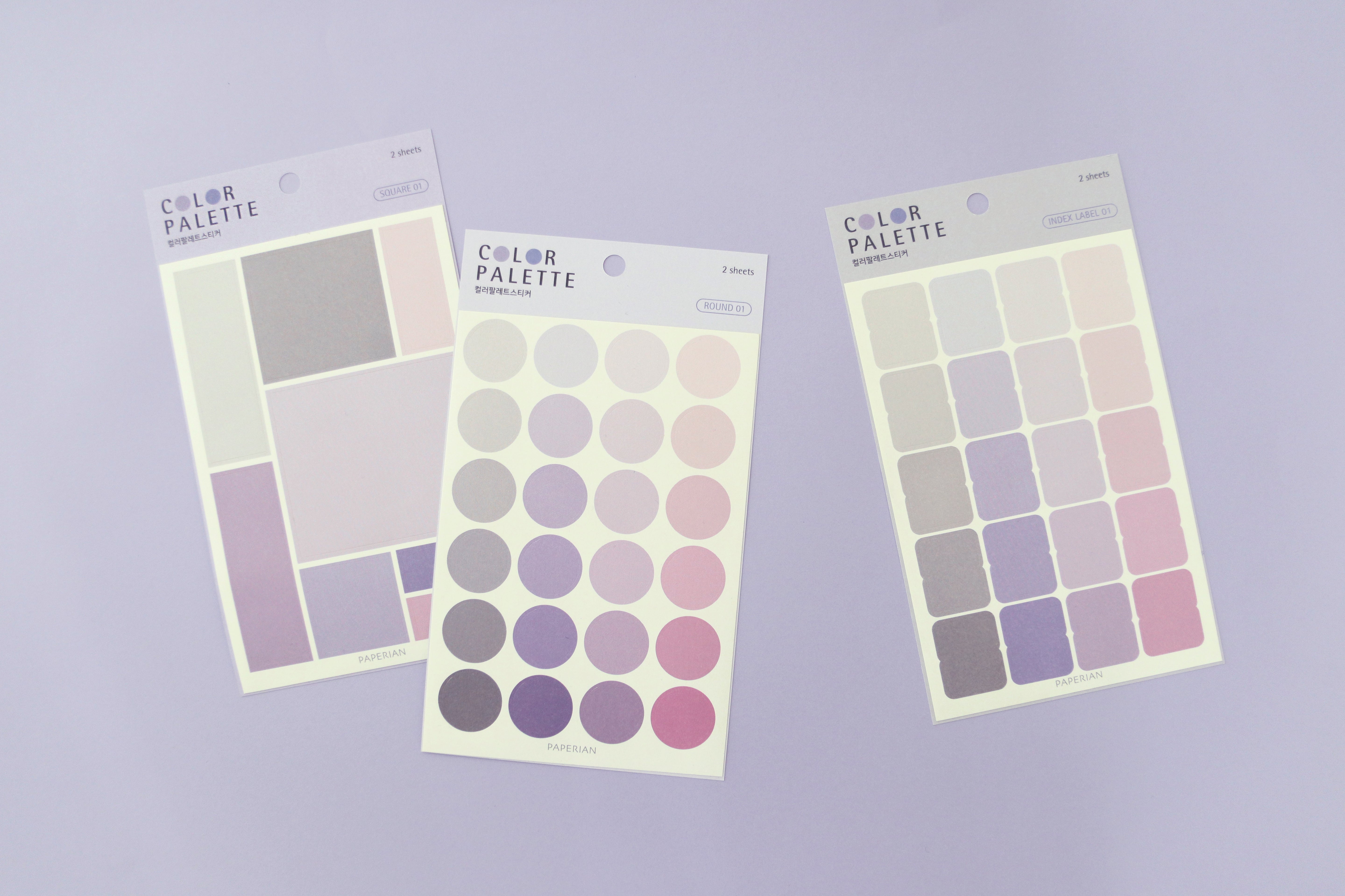 Paperian Colour Palette Stickers - Index