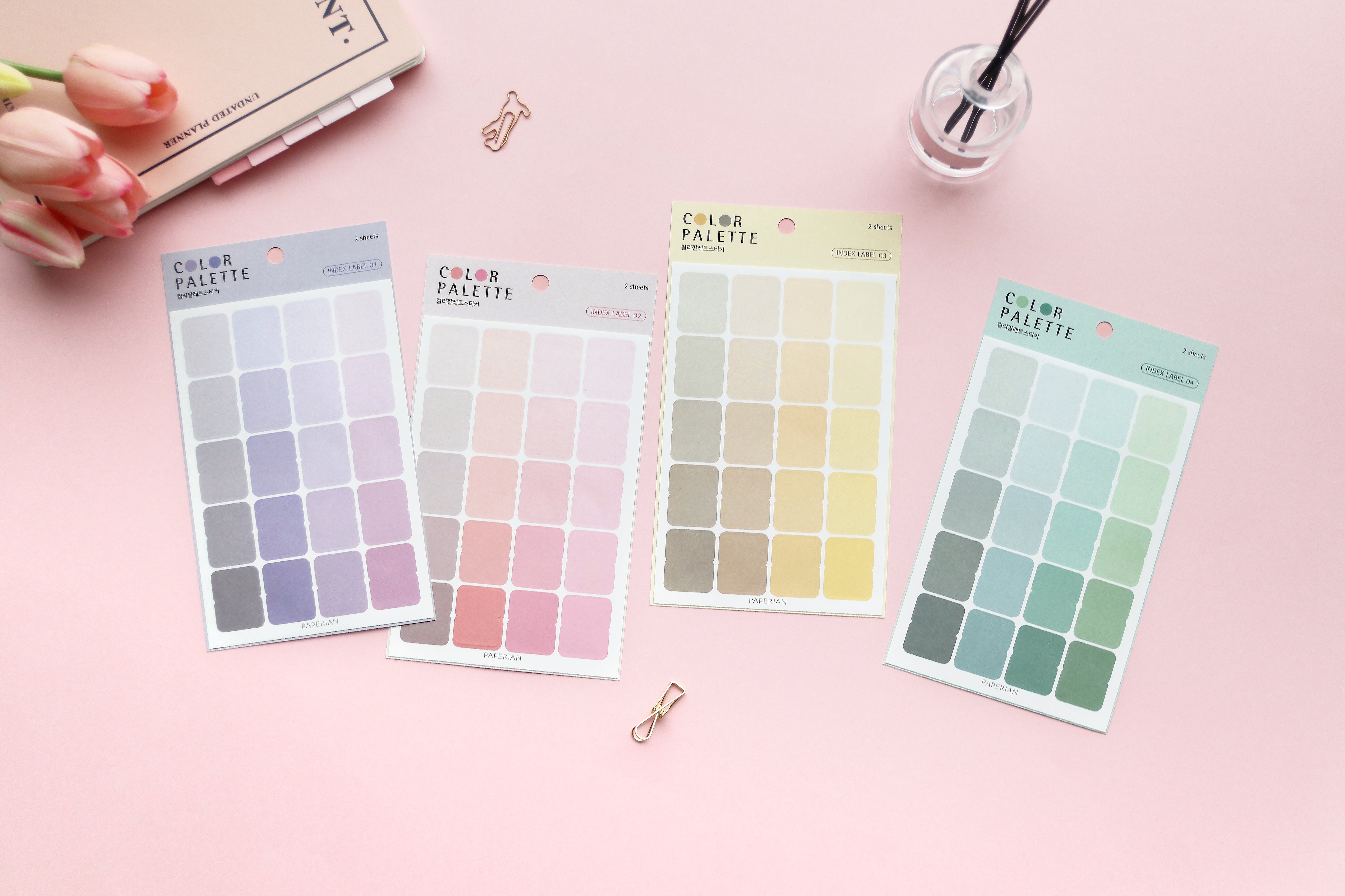 Paperian Colour Palette Stickers - Index