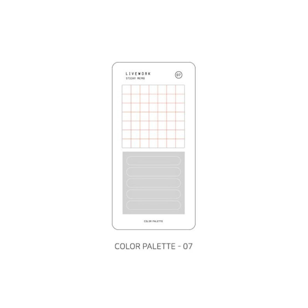 Livework Memo Sticky Note Set – 80 Sheets