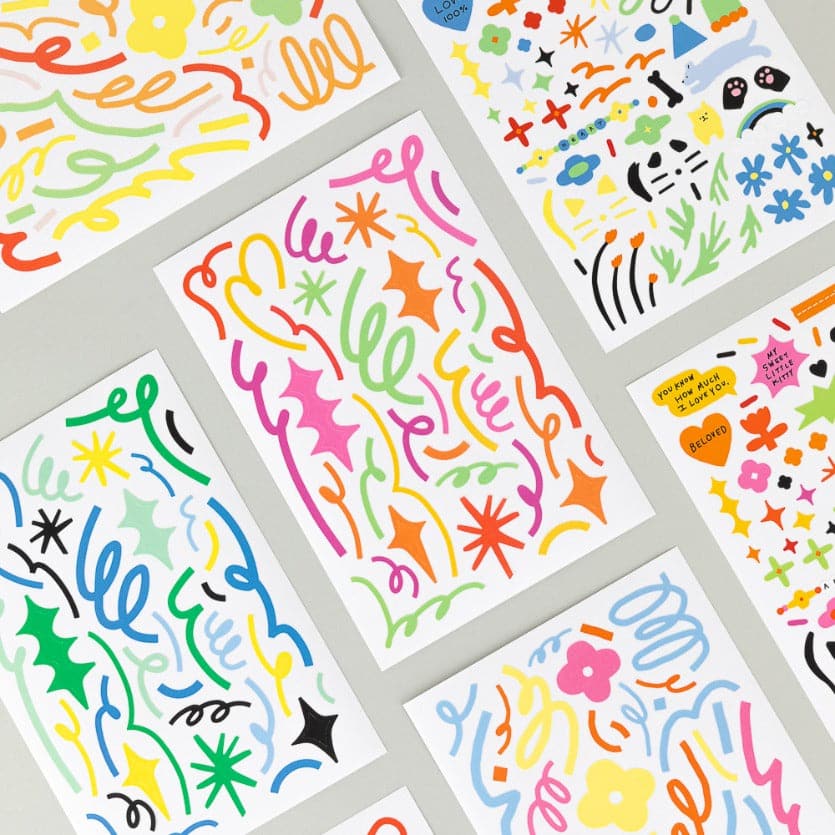 Livework Littlethings Confetti Sticker Pack (6 Sheets)