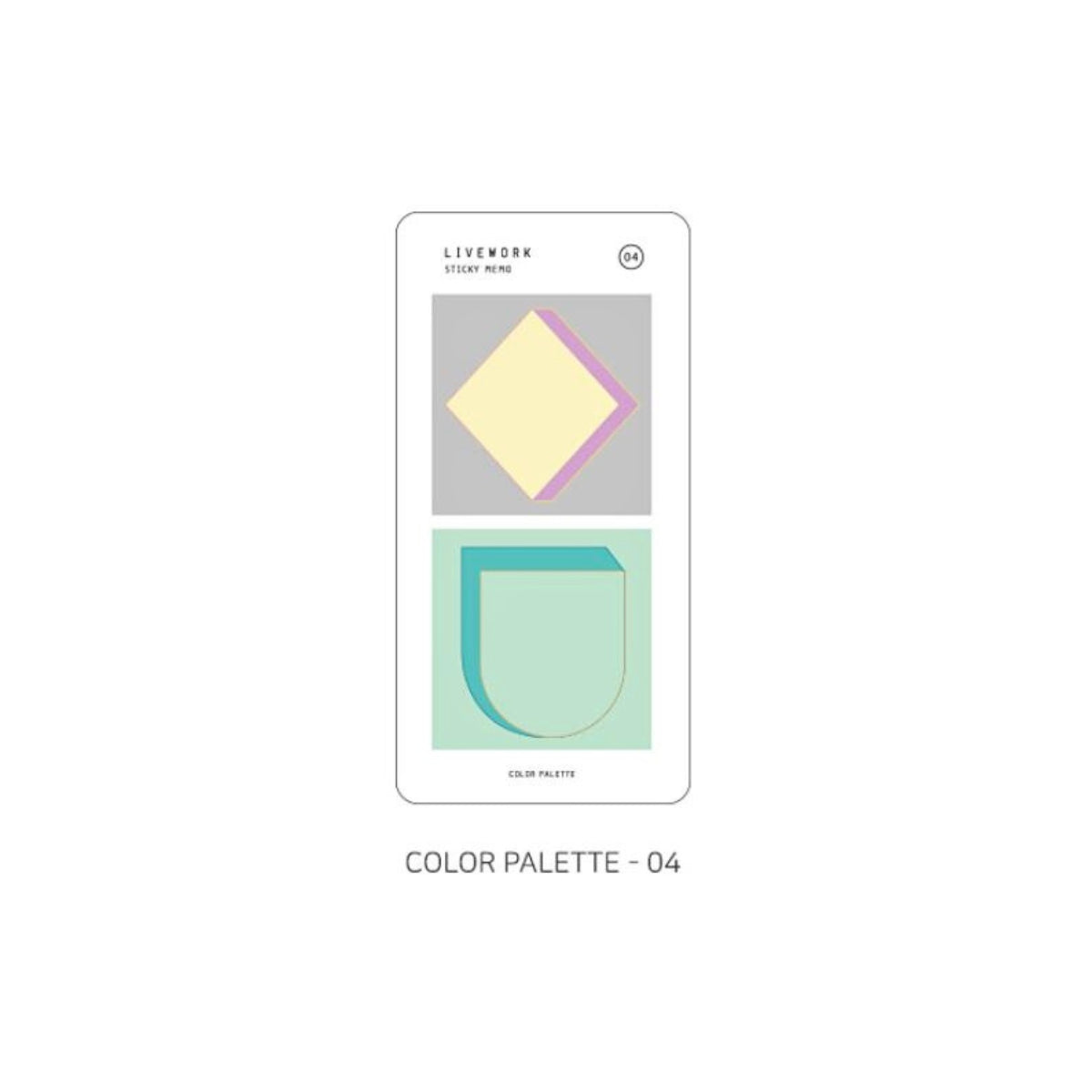 Livework Memo Sticky Note Set – 80 Sheets